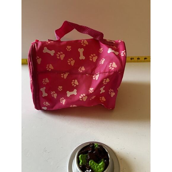 Click N' Play Toy Puppy Set for Kids Dog Carrier & Food Bowl 2-piece Set - Picture 3 of 7